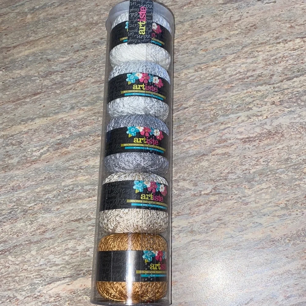 NEW Metallic Crochet Thread - Picture 1 of 4